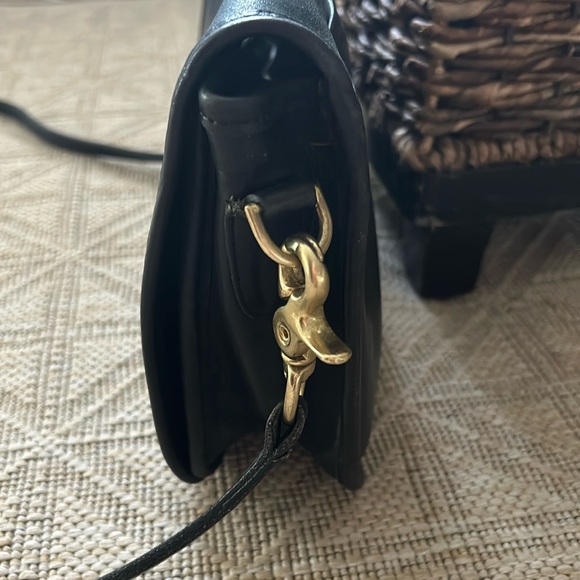 Vintage Coach Convertible Clutch bag. Black Leather. Made in the United … - Picture 4 of 16